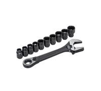 Crescent X6 Pass-thru Adjustable Wrench Set, 11 Piece