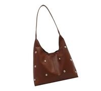 Crescents Shoulder Bags for Women Lovely Hoboes Toted Handbag Under the Arm Purses Punk Rivet Clutches Purse with Buckle