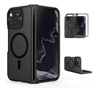 Cresee Case for Google Pixel 11 Pro Fold, Magnetic Phone Case Compatible with Magsafe & Pixelsnap, Matte Translucent Hard Back + Soft TPU Bumper Shockproof Cover for Pixel 11 Pro Fold, Black