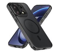Cresee Magnetic Case for OnePlus 15, Compatible with Magsafe, Matte Translucent Hard Back + TPU Bumper Shockproof Phone Cover with Magnet for OnePlus 15, Black