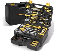 CRESOLVIA 328 Piece Tool Kit For Home,Hand Repair Tool Set,Toolbox Storage Case with Drawer,General Household/Auto Tool Set,Perfect for Homeowner, DIY, Handyman