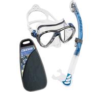 Cressi 1946 Big Eyes Evolution Plus Kappa Ultra Dry Combo Diving Set - Clear/Blue