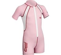 Cressi Boy's Shorty Neoprene Snorkelling Suit, Long Sleeves - Pink/White, L (4 Years)