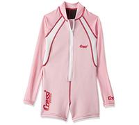 Cressi Boy's Shorty Neoprene Snorkelling Suit, Long Sleeves - Pink/White, M (3 Years)