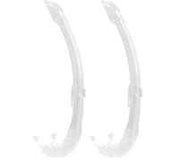 Cressi Adult Mexico Snorkel - Clear (Pack of 2)