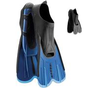 CRESSI Adult Short Light Swim Fins with Self-Adjustable Comfortable Full Foot Pocket - Perfect for Traveling - Agua Short: Made in Italy