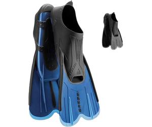 CRESSI Adult Short Light Swim Fins with Self-Adjustable Comfortable Full Foot Pocket - Perfect for Traveling - Agua Short: Made in Italy