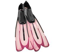 Cressi Adult Snorkeling Fins with Self-Adjustable Comfortable Full Foot Pocket | Perfect for Traveling | Agua: Made in Italy (Pink, US Man 4/5 | US Lady 5/6 | EU 35/36), Model:CA20643