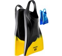 CRESSI Adult Swim Fins - Flexible Silicone for Comfortable and Durable Use, Black/Yellow, 38/40 - Pura: Designed in Italy