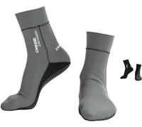Cressi Ultra Stretch Neoprene Socks 1.5mm Unisex Adults Double Lined Neoprene Diving Shoes, Grey, M
