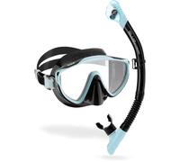 CRESSI Adult Wide View Single Lens Comfortable Snorkeling Mask & Dry Snorkel - Tino & Scilla: Designed in Italy