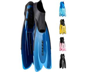 Cressi Agua Adjustable Fins - Lightweight Long Swim Flippers for Comfort and Pro