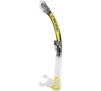 CRESSI Alpha Ultra Dry Snorkel, Clear/Yellow