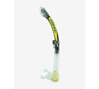 Cressi 1946 Unisex Alpha Ultra Dry Snorkel Ideal for Snorkelling, Apnea and Diving, Clear (Black/Yellow), One Size