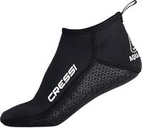 CRESSI Aqua Grip Neoprene Socks 3mm L - Unisex Short Neoprene Boots with Double Lining, Black, 3 mm, with Non-Slip Sole, Ideal for Water Sports and Surface Activities, L (EU 42/43 UK 8/8.5)