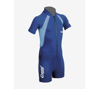 Cressi Boy's Shorty Neoprene Snorkelling Suit, Short Sleeves - Blue/Light Blue, X-LARGE - Age 5-6