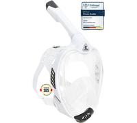 Cressi Bali Full Face Snorkel Mask CO2 Safe AntiFog Scuba Mask Advanced Dry Snorkel Set for Adults Comfortable Silicone Seal for Scuba Diving Equ