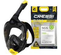 Cressi Bali Full Face Snorkel Mask - Panoramic Diving Mask - Dry-Top Snorkel Set