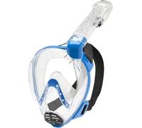 CRESSI Baron Full Face Mask - Integral Anti Fog Snorkel Comfortable Full Face Mask with Exhalation Valve and Dry Snorkel