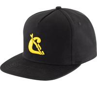 Cressi Baseball Flat Cap Black/Yellow with Flat Peaked, Sporty and Functional, Made of Cotton and PVC Back Closure, One Size Fits All Unisex