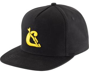 Cressi Baseball Flat Cap Black/Yellow with Flat Peaked, Sporty and Functional, Made of Cotton and PVC Back Closure, One Size Fits All Unisex