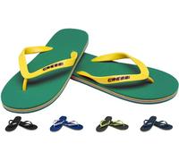 Cressi Unisex Beach Flip Flop, Green Yellow, Size 7.5 8 UK