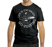 Cressi Beach Men LIFE IS TOO SHORT T-shirt - Black, XL