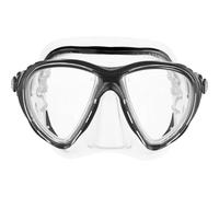 Cressi Big Eyes Evo & Alpha Ultra Dry Snorkel Set Adults - Silicone Snorkel Mask - Dry-Top Breathing Tube - Fit Diving Mask - Clear/Black