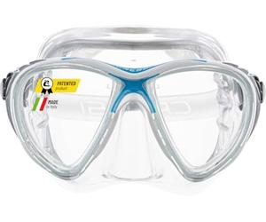 Cressi Big Eyes Evolution Adult Snorkel Mask, Diving Mask, Low Volume | Compact for Easy Equalisation, Tilting Buckles for Fast Fit, Mirrored Lenses for Bright Water, For Scuba Diving
