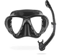 Cressi Big Eyes Evolution & Alpha Ultra Dry - Combo Diving Set Ideal for Snorkelling, Apnea and Diving - Adult Unisex, Black / Black