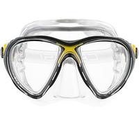 Cressi Big Eyes Evolution Crystal Scuba Diving and Snorkeling Mask - Yellow