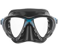 Big Eyes Evolution High Quality Mask - Revolutionary Adult Diving and Snorkeling Mask High Quality Silicone, Black/Blue, One Size