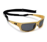 Cressi Bill Sunglasses W/Lace - Sunglasses with Floating Lanyard, Bakelite/Mirrored Lens Black