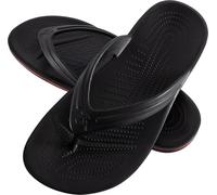 Cressi Bubble Flip Flop Black 47/48 - Adult EVA Rubber Flip Flops, Dry, Comfortable, Durable and Lightweight, Long-Lasting Non-Slip Sole, for the Beach and Pool, Black, 47/48