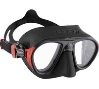 CRESSI Calibro+ Mask Black/Red - Multipurpose Diving Mask Anti Fog, Advanced Apnea and Spearfishing, Black/Red, One Size, Unisex