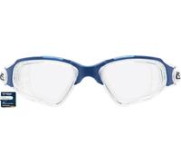 CRESSI Clear Eyes Goggles Clear/Blue - Unisex Pure Silicone Swimming Goggles with Molecular Anti Fog Lens Treatment, Clear/Blue Clear Lens, One Size
