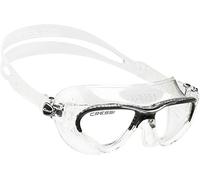 Cressi Cobra Anti Fog Premium Swim Goggles Mask - Clear/Black, Junior