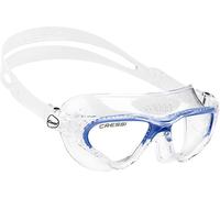 Cressi Cobra Anti Fog Premium Swim Goggles Mask - Clear/Blue