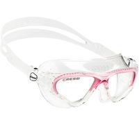 Cressi Cobra Anti Fog Premium Swim Goggles Mask - Clear/Pink, Junior