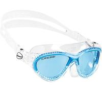Cressi Cobra Kid - Premium Swim Goggle Kid's Mask 7/15 Years Kids, Clear Blue