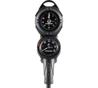 Cressi Console PD2 Pressure+Depth Gauge Vale 300 C Black m/BAR - Diving Console, BAR Pressure Gauge + Metric Depth Gauge, Black, One Size, Unisex