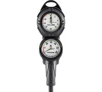 CRESSI Console PD2 Pressure+Depth Gauge Vale 300 C White m/BAR - Diving Console, BAR Pressure Gauge + Metric Depth Gauge, White, One Size, Unisex