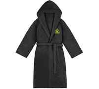 Cressi Cotton Bathrobe Black/Yellow 2XL/3XL - Sports Bathrobe with Hood in Cotton Terry Cloth, Black/Yellow, 2XL/3XL, Unisex
