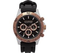 Cressi Crg1B Unisex Adult Nereus Watch Sport Quartz Analog Watch Waterproof 200 Mt with Chronograph and Calendar - Black/Bronze, Uni