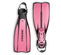 Cressi Crg1B Unisex Adult Pro Light Scuba Diving Open Heel Fins - Black/Pink, Medium/Large - 7.5/8.5