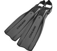 Cressi Crg1B Unisex Adult Pro Light Scuba Diving Open Heel Fins - Black/Silver, Small/Medium - 6.5/7.5