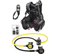Cressi Crg1B Unisex Adult Start Pro Scuba Set - Din Scuba Diving Package - Black, M