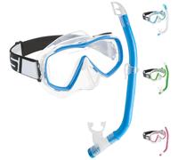 Cressi - Crg1B Unisex Child C/Set Estrella Vip Jr JUnisexor Snorkeling/Diving Combo Set - Transparent/Blue, Unisex