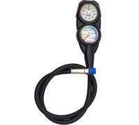Cressi Diving Console 2 - Depth + Pressure Gauge, Black