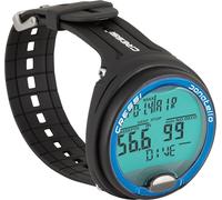 Cressi Donatello - Adult Unisex Professional Underwater Wrist Computer for Diving in Air/Nitrox and Apnea, Black/Blue, One Size